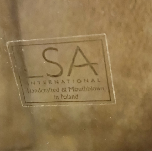 LSA International Mouth Blown Glass Vase Clear Made In Poland - Picture 2 of 8